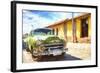 Cuba Painting - Parked-Philippe Hugonnard-Framed Art Print