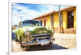 Cuba Painting - Parked-Philippe Hugonnard-Framed Art Print