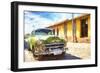 Cuba Painting - Parked-Philippe Hugonnard-Framed Art Print