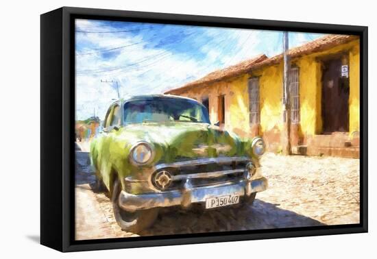 Cuba Painting - Parked-Philippe Hugonnard-Framed Stretched Canvas