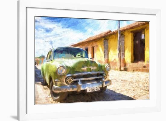 Cuba Painting - Parked-Philippe Hugonnard-Framed Art Print