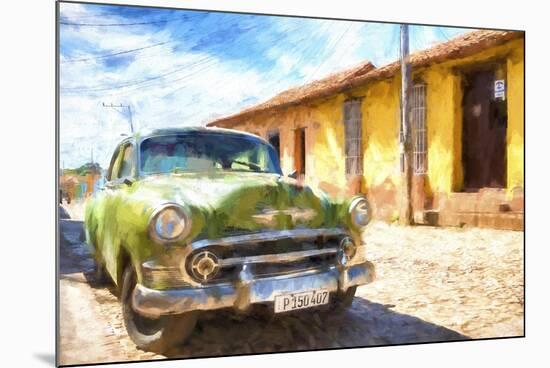 Cuba Painting - Parked-Philippe Hugonnard-Mounted Art Print