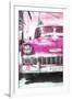 Cuba Painting - Pink Chevy-Philippe Hugonnard-Framed Art Print