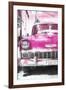 Cuba Painting - Pink Chevy-Philippe Hugonnard-Framed Art Print