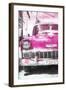 Cuba Painting - Pink Chevy-Philippe Hugonnard-Framed Art Print