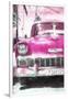 Cuba Painting - Pink Chevy-Philippe Hugonnard-Framed Art Print