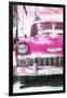 Cuba Painting - Pink Chevy-Philippe Hugonnard-Framed Art Print