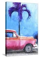 Cuba Painting - Rasberry Chevy-Philippe Hugonnard-Stretched Canvas