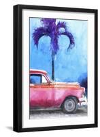 Cuba Painting - Rasberry Chevy-Philippe Hugonnard-Framed Art Print
