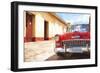 Cuba Painting - Red Taxi-Philippe Hugonnard-Framed Premium Giclee Print