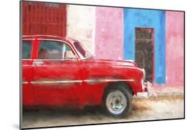 Cuba Painting - Sensual Red-Philippe Hugonnard-Mounted Art Print