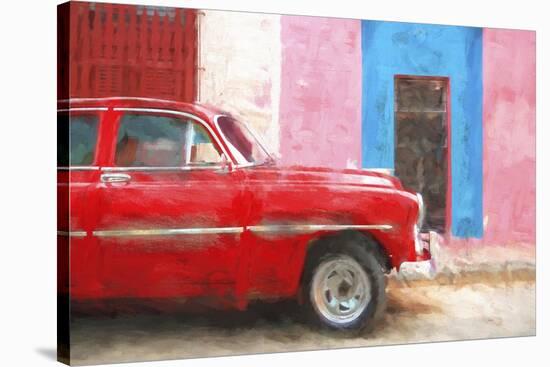 Cuba Painting - Sensual Red-Philippe Hugonnard-Stretched Canvas