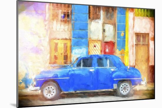 Cuba Painting - Street Colors-Philippe Hugonnard-Mounted Art Print