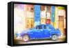 Cuba Painting - Street Colors-Philippe Hugonnard-Framed Stretched Canvas