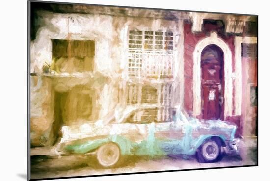 Cuba Painting - Street Look-Philippe Hugonnard-Mounted Art Print