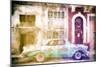 Cuba Painting - Street Look-Philippe Hugonnard-Mounted Art Print