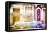 Cuba Painting - Street Look-Philippe Hugonnard-Framed Stretched Canvas