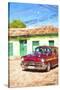 Cuba Painting - Sunday Afternoon-Philippe Hugonnard-Stretched Canvas