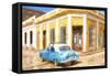 Cuba Painting - Sunny Day-Philippe Hugonnard-Framed Stretched Canvas