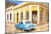 Cuba Painting - Sunny Day-Philippe Hugonnard-Mounted Art Print