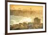 Cuba Painting - Sunset on the Havana-Philippe Hugonnard-Framed Art Print