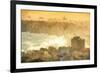 Cuba Painting - Sunset on the Havana-Philippe Hugonnard-Framed Art Print