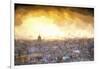 Cuba Painting - Sunset over the city of Havana-Philippe Hugonnard-Framed Art Print