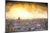 Cuba Painting - Sunset over the city of Havana-Philippe Hugonnard-Mounted Art Print