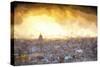 Cuba Painting - Sunset over the city of Havana-Philippe Hugonnard-Stretched Canvas