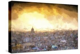 Cuba Painting - Sunset over the city of Havana-Philippe Hugonnard-Stretched Canvas