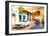 Cuba Painting - Sunset Street-Philippe Hugonnard-Framed Premium Giclee Print