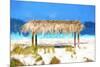 Cuba Painting - Sunshade-Philippe Hugonnard-Mounted Art Print