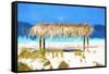 Cuba Painting - Sunshade-Philippe Hugonnard-Framed Stretched Canvas