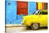 Cuba Painting - Taxi Back-Philippe Hugonnard-Stretched Canvas