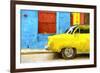 Cuba Painting - Taxi Back-Philippe Hugonnard-Framed Art Print