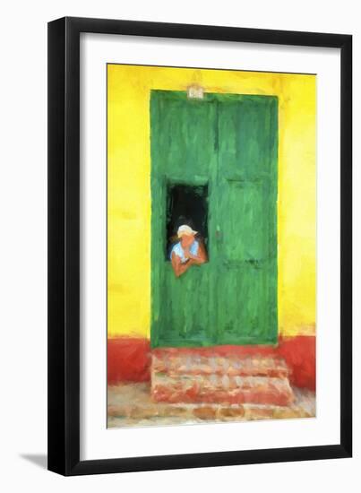 Cuba Painting - The Day I Met You-Philippe Hugonnard-Framed Art Print