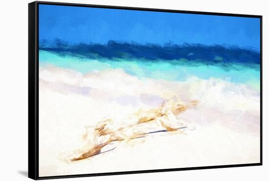 Cuba Painting - The Sea-Philippe Hugonnard-Framed Stretched Canvas