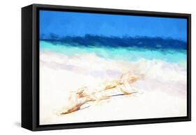 Cuba Painting - The Sea-Philippe Hugonnard-Framed Stretched Canvas