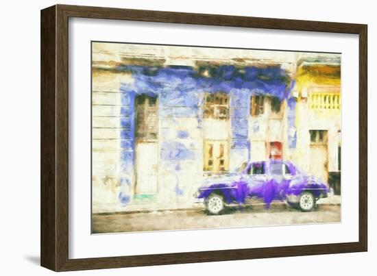 Cuba Painting - Touch of Purple to Havana-Philippe Hugonnard-Framed Art Print