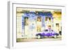 Cuba Painting - Touch of Purple to Havana-Philippe Hugonnard-Framed Art Print