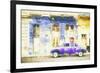 Cuba Painting - Touch of Purple to Havana-Philippe Hugonnard-Framed Art Print