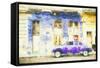 Cuba Painting - Touch of Purple to Havana-Philippe Hugonnard-Framed Stretched Canvas