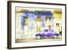 Cuba Painting - Touch of Purple to Havana-Philippe Hugonnard-Framed Art Print