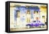 Cuba Painting - Touch of Purple to Havana-Philippe Hugonnard-Framed Stretched Canvas