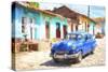 Cuba Painting - Trinadad Street-Philippe Hugonnard-Stretched Canvas