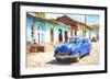 Cuba Painting - Trinadad Street-Philippe Hugonnard-Framed Art Print