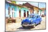 Cuba Painting - Trinadad Street-Philippe Hugonnard-Mounted Art Print