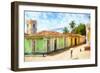 Cuba Painting - Trinidad Life-Philippe Hugonnard-Framed Art Print