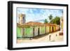 Cuba Painting - Trinidad Life-Philippe Hugonnard-Framed Art Print