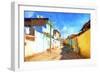 Cuba Painting - Trinidad Street Colors-Philippe Hugonnard-Framed Art Print